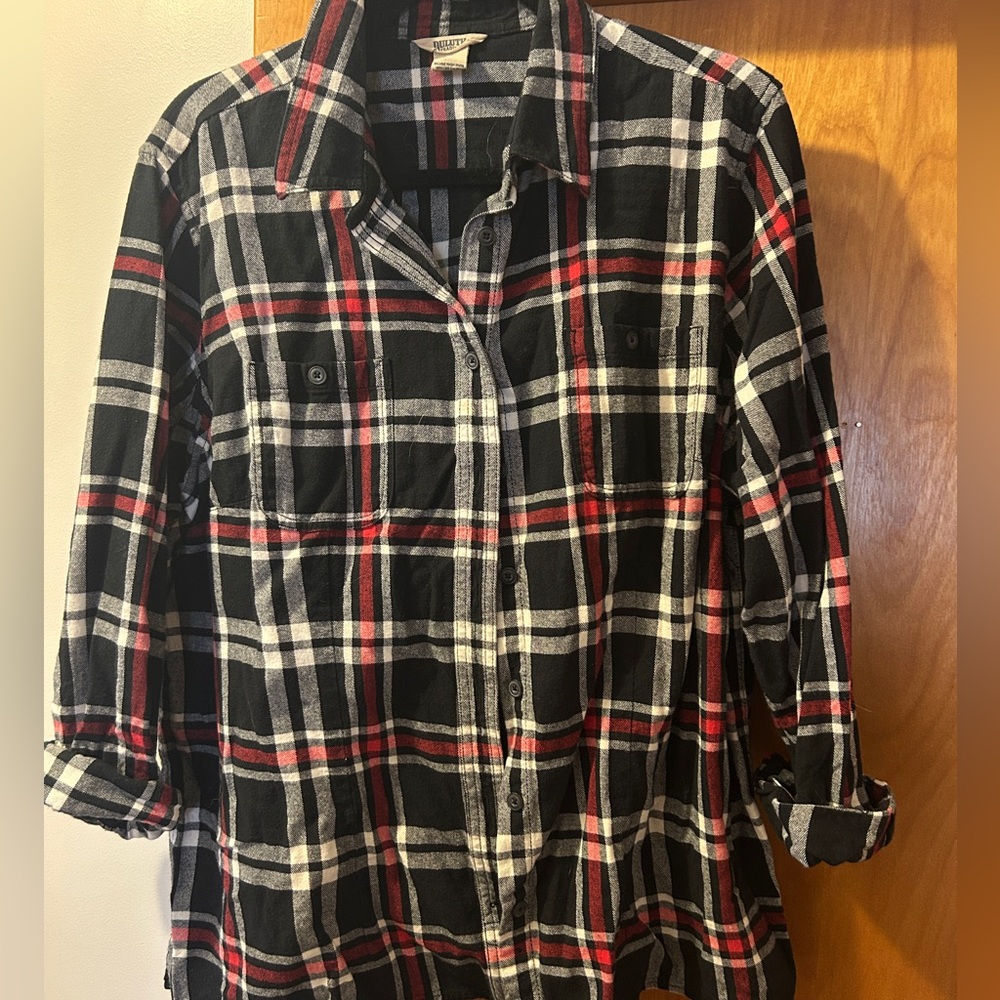 Duluth Trading Co. Plaid Button-Up Shirt